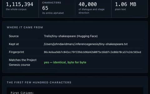 A frame from A Million Characters Of Shakespeare